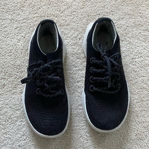 Allbirds Women's Tree Dasher 2 7.5 Natural Black (Blizzard Sole)